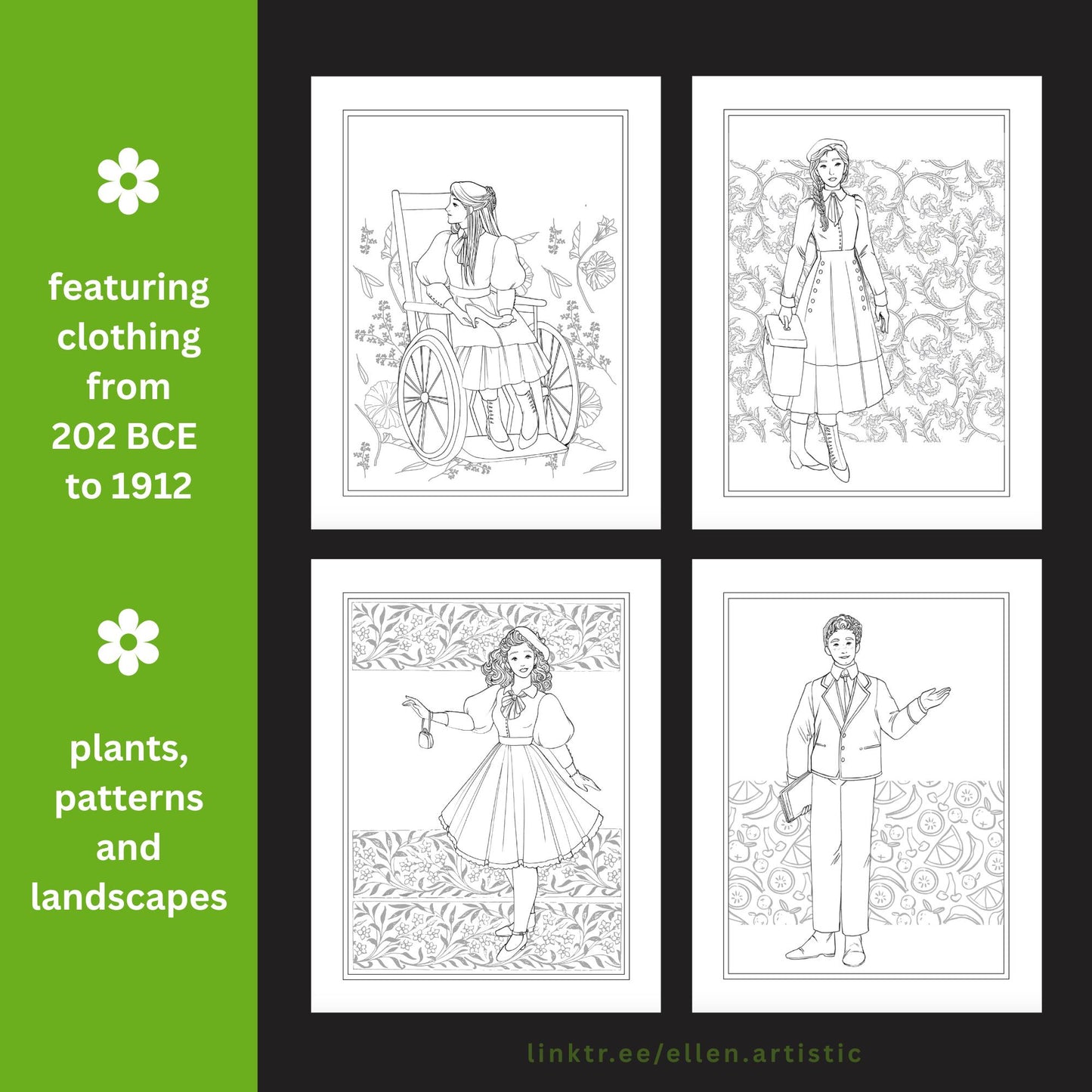 Witch University Coloring Pages - 12 Page PDF by Ellen Artistic