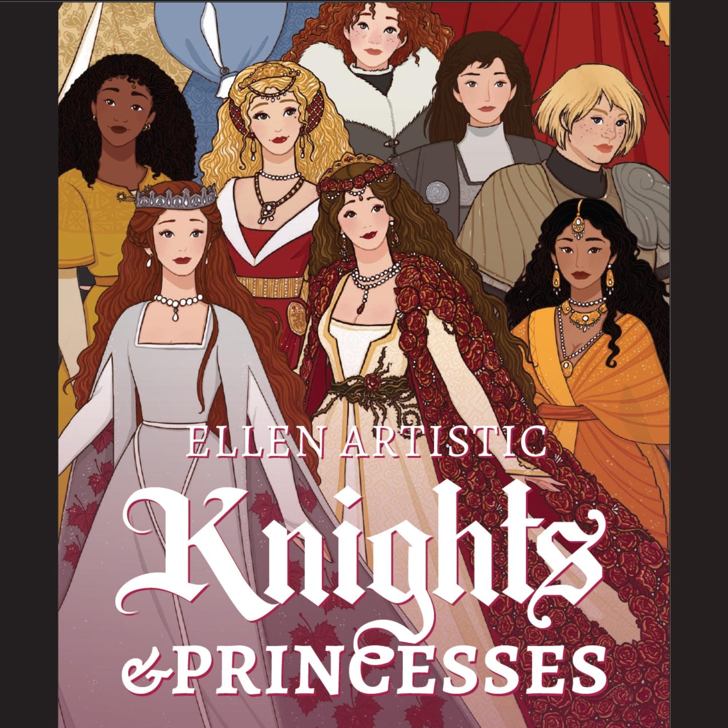 Knights & Princesses: A Fictional Fashion Coloring Book